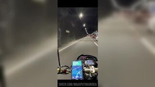 Watch Ninfa Arlequina get a raw ride on a motorcycle courier & take a cum load in her mouth and pussy