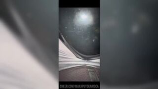 Watch Ninfa Arlequina get a raw ride on a motorcycle courier & take a cum load in her mouth and pussy - 4 image