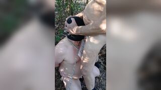 Maitre Antoine dominates her slave with rough doggy-style and makes him urinate in her face - 12 image