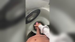 Heitor Baumann's steamy bathroom blowjob to a lucky stranger ends in a hot shower - 3 image