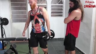 Carmona & Viking De Taubate go wild with a straight guy's massive dong in bear sex frenzy - 3 image