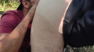 Hot Latina friend Maldonatto gives a raw ass pounding to lost guy on the trail