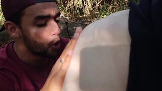 Hot Latina friend Maldonatto gives a raw ass pounding to lost guy on the trail - 5 image