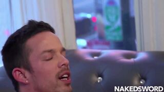 Nic Sahara and Jack Hunter take turns riding a big raw dick in doggystyle sex frenzy - 12 image