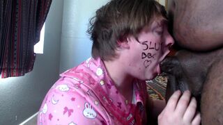 Sissyfag69691 gets her throat destroyed by BBC & can't take it anymore - 11 image