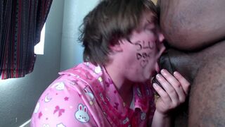 Sissyfag69691 gets her throat destroyed by BBC & can't take it anymore - 12 image