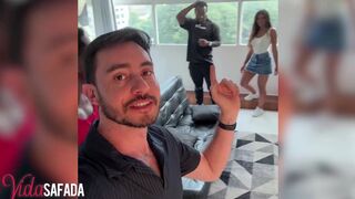 Watch Luana VidaSafada get her Latina pussy stuffed by two well-endowed black guys in a wild bisexual threesome