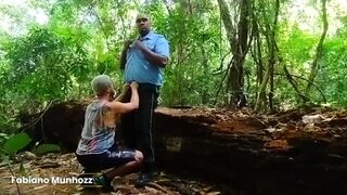 Watch The Hunter Black bang a young twink in the woods & make her swallow his load - 6 image
