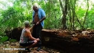 Watch The Hunter Black bang a young twink in the woods & make her swallow his load - 7 image