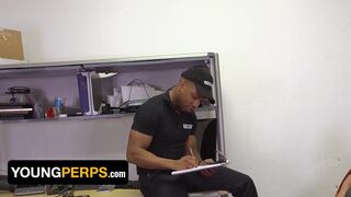 Nico Nova submits to her Black officer's breeding desires with gagging and face fucking - 3 image