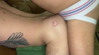 Smokerotter and his Latino friend enjoy raw threesome anal with three BBCs - 11 image