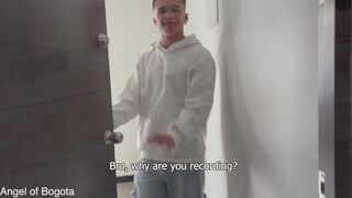 Watch two hot Latin guys go wild on vacation in Colombia - POV bareback action