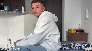 Watch two hot Latin guys go wild on vacation in Colombia - POV bareback action