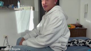 Watch two hot Latin guys go wild on vacation in Colombia - POV bareback action