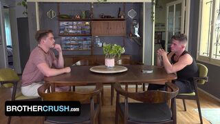 Stepbro and stepsis Trevor Brooks get hot and heavy with cum on their asses in a wild roleplay