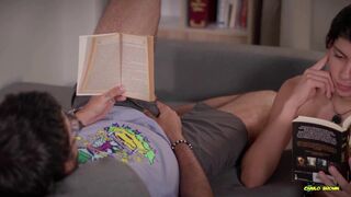 Brener Storm worships Arab Camilo Brown's uncut dick & sucks him dry with her mouth - 1 image