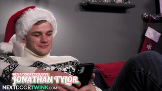 Kyle Wyncrest & Tristan West share a huge cock & bareback threesome action on NextDoorink - 1 image