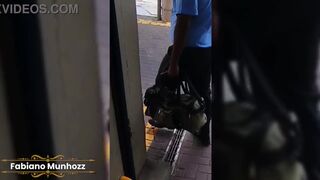 Black stud follow bus driver and sucks him dry in park - 10 image