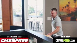 Kane & Dominic Santos get down and dirty with a hung plumber & his massive tool - 1 image
