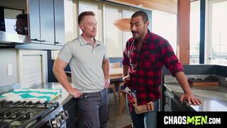 Kane & Dominic Santos get down and dirty with a hung plumber & his massive tool - 2 image