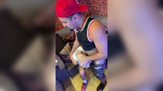 Brotherlicia and Socyal Sem Camisa get their asses drilled hard by a thug delivery guy in carnival-style fuckfest - 4 image