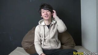 Watch this Japanese teen with straight features get paid for her work - HD porn