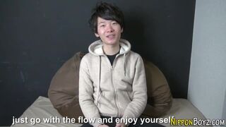 Watch this Japanese teen with straight features get paid for her work - HD porn