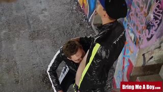 Casper Ivarsson & Jack Flynn take raw cock in outdoor masturbation session