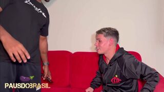 Stepdad's big black cock makes Nego Lu and her lesbian friend Arlete gag - 10 image