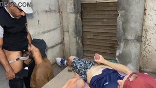 DropboyFloripa & Big Marcos get wild with a guy next door at construction site - 10 image