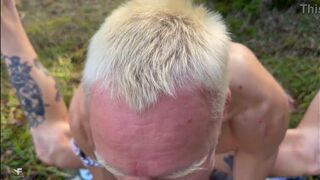 Watch Falcon Al & Kit Belove take turns pounding a straight dude's ass before swallowing his hot load - 8 image