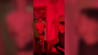 Watch Ale Diorio & Praieiro013 go wild with their massive dicks & ass-clapping skills - 1 image