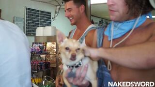 Cade Maddox goes wild on Josh Moore's thick rod in rough outdoor sex frenzy! - 3 image