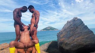 Renato Carioca Rj dominates and fucks a group of guys on Abrico Beach, Rio de Janeiro - 13 image