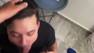 Watch as young man's bisexual friend joins him for a steamy anal experiment with his wife's tight ass - 5 image