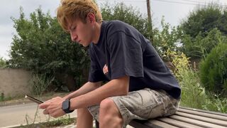 Max Gen & Ethan Lestray tricked by a slim-waisted dude with a huge cock on a website - cum countdown! - 3 image