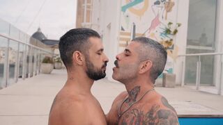 Watch how Shulxxx gets a real XL Brazilian in her pool & sucks him dry