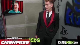 Jayden Marcos & Dylan Tides team up to deepthroat and fuck a big-dicked stranger in a filthy anonymous gloryhole - 1 image