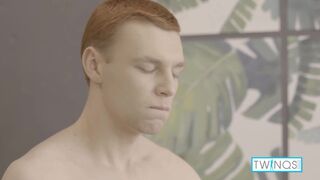 Michael P pounds tight love hole of Lucas A with his massive cock in tight ginger suit - 7 image