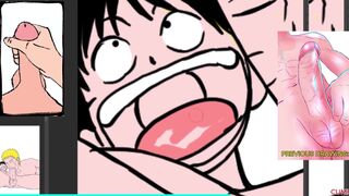 Naruto Gags on Luffy's Massive Cock with Intense Close-Up Gagging Action - 11 image