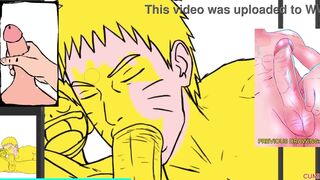 Naruto Gags on Luffy's Massive Cock with Intense Close-Up Gagging Action - 7 image