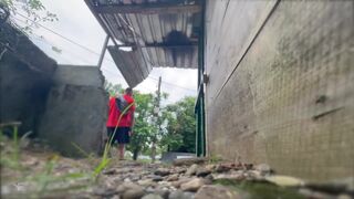 Falcon Al & Kit Belove take turns getting pounded in a ruined building & swallowing hot jizz - 1 image