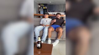 Omar Castell C & his friends go wild with a hot threesome, including blowjobs and anal sex