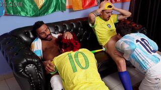 Dorn, Putao Karioca, Caio Barros, and Sodoma in wild interracial orgy! - 9 image
