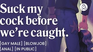 Roleplay: Sucking your cock in a public bathroom ASMR! - 1 image