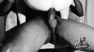 Mrsenegal takes raw black cock and gets jizzed on in Bareback Vol. 3 - 11 image