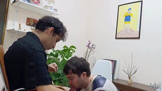 Dorn & Sub Zero's 1 on 1 session ends with a rough anal orgasm and complete relaxation