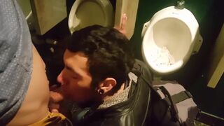 Gay Deepthroat in the Public Bathroom - 8 image