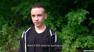 Czech Blonde Twink Sucks Cock For The Opportunity To Get A Job - Czech Hunter - 3 image