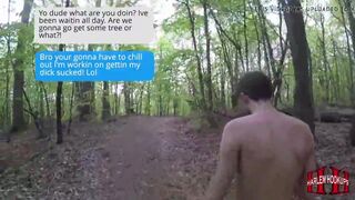 trio in the woods blowjobs and large cumshots - 2 image